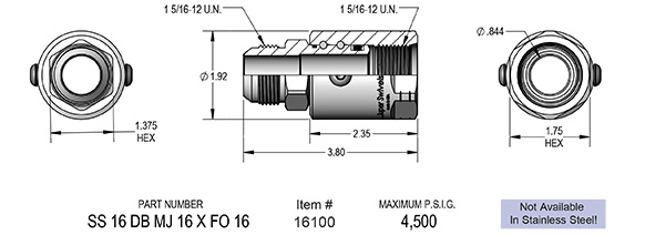 SS 16 DB MJ 16 X FO 16
