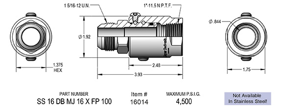 SS 16 DB MJ 16 X FP 100